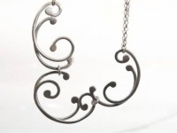 Silver Three Link Baroque Necklace