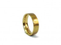Gold Ring, Hammer Texture (6mm width)
